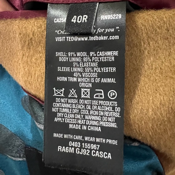 Ted Baker  The Iconic Coat Size 40 - Picture 16 of 16